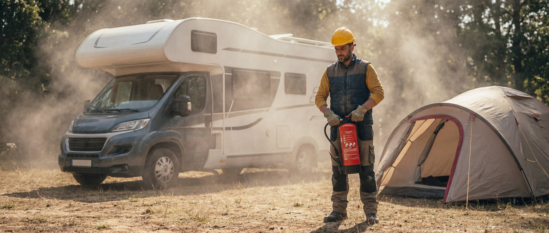 Feuerlöscher für Camper, Wohnwagen, Wohnmobile & Zelte