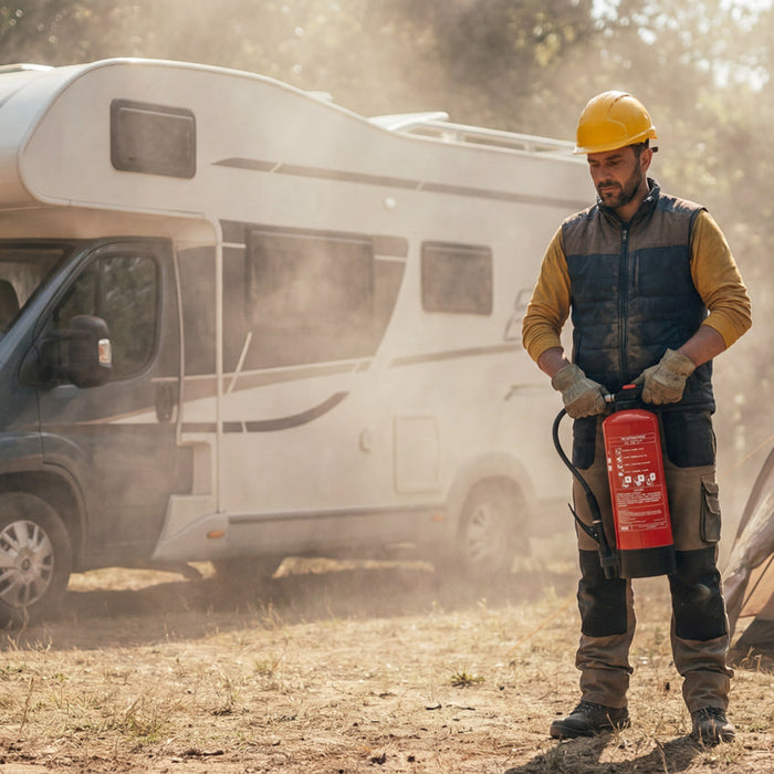 Feuerlöscher für Camper, Wohnwagen, Wohnmobile & Zelte