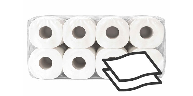 Toilettenpapier 2-lagig