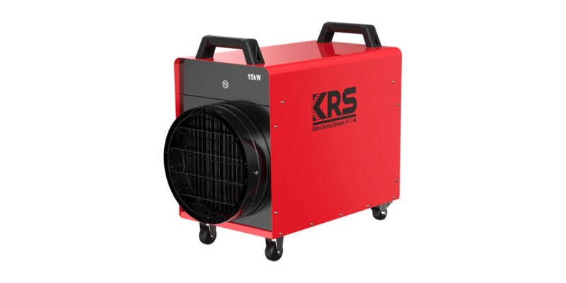 KRS HE015C Elektroheizer mit Rollen und frontseitigem Luftauslass