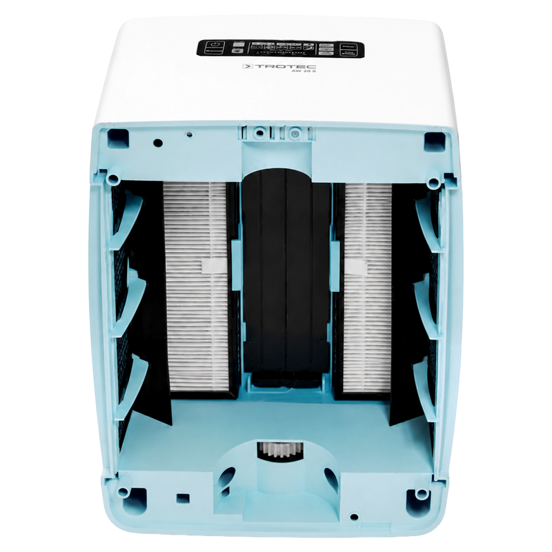Luftwäscher | 750 ml/h | 3-in-1-Kombigerät | 24 W | 55 m² / 138 m³ | HEPA-Filter | Trotec AW 20 S