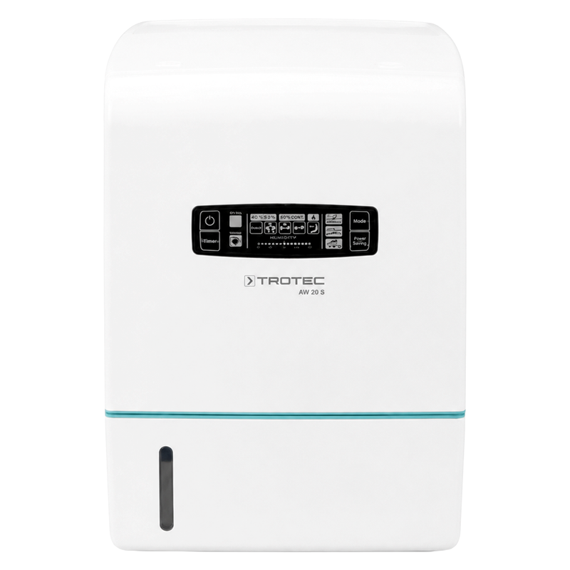 Luftwäscher | 750 ml/h | 3-in-1-Kombigerät | 24 W | 55 m² / 138 m³ | HEPA-Filter | Trotec AW 20 S