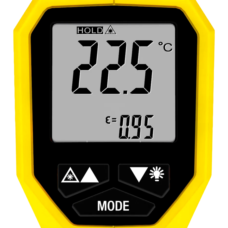 Pyrometer / Infrarot-Thermometer | -35 °C bis +800 °C | Dual-Laser | Messoptik 12:1 | Trotec BP21