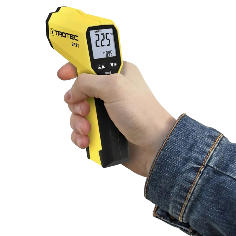 Pyrometer / Infrarot-Thermometer | -35 °C bis +800 °C | Dual-Laser | Messoptik 12:1 | Trotec BP21