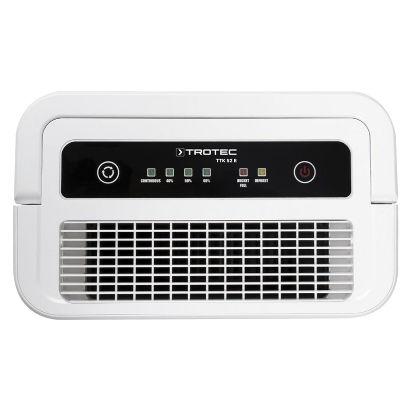 Luftentfeuchter | 16 l pro 24h | Hygrostat | 300 W | 78 m³ | für Dauerbetrieb | Trotec TTK 52 E