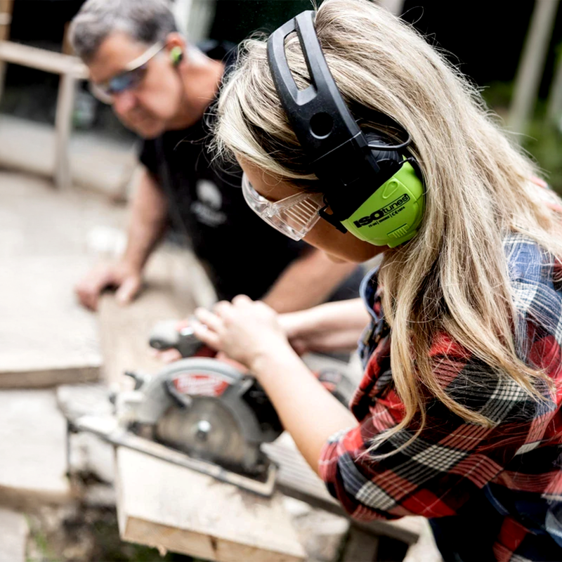 Bluetooth-Kapselgehörschutz | EN 352 | Dämmwert 30 dB | SafeMax 82 dB | Aware Technology | 23 h Akku | IPX4 | ISOtunes LINK Aware