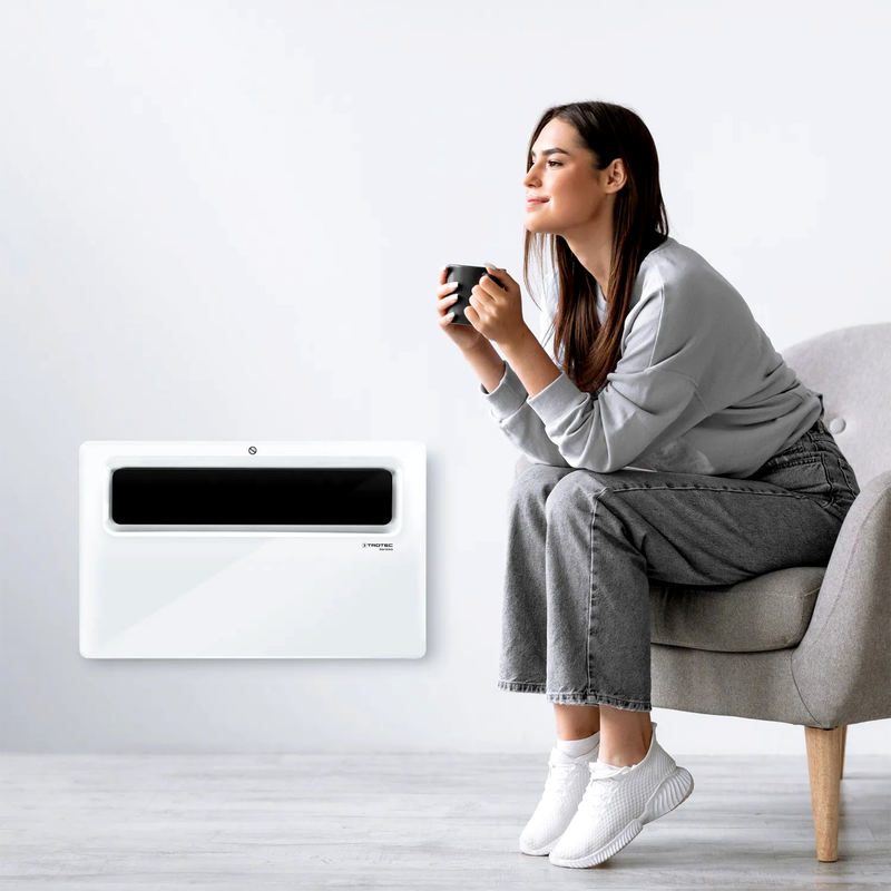 Elektroheizung / Konvektor | 1500 W | 20 m² / 50 m³ | Thermostat | IP24 | Trotec TCH 1510 E