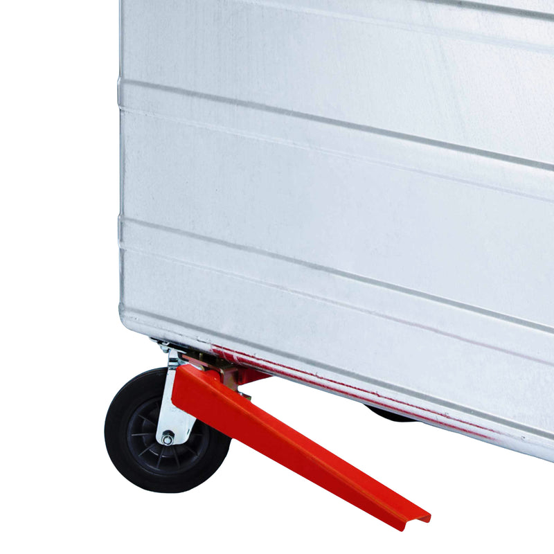 Stahlcontainer 800 Liter | bis 400 kg | feuerverzinkt | optional mit Fusspedal oder Gabelstaplerführungen | inkl. Lenkrollen & Bremse | VERWO