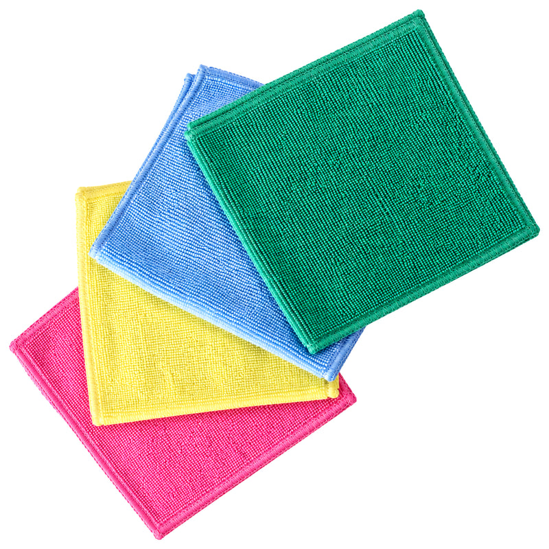 Mikrofasertücher 240 g/m² | Frotteestruktur | 38 x 38 cm | bis 90°C waschbar | extrem saugfähig