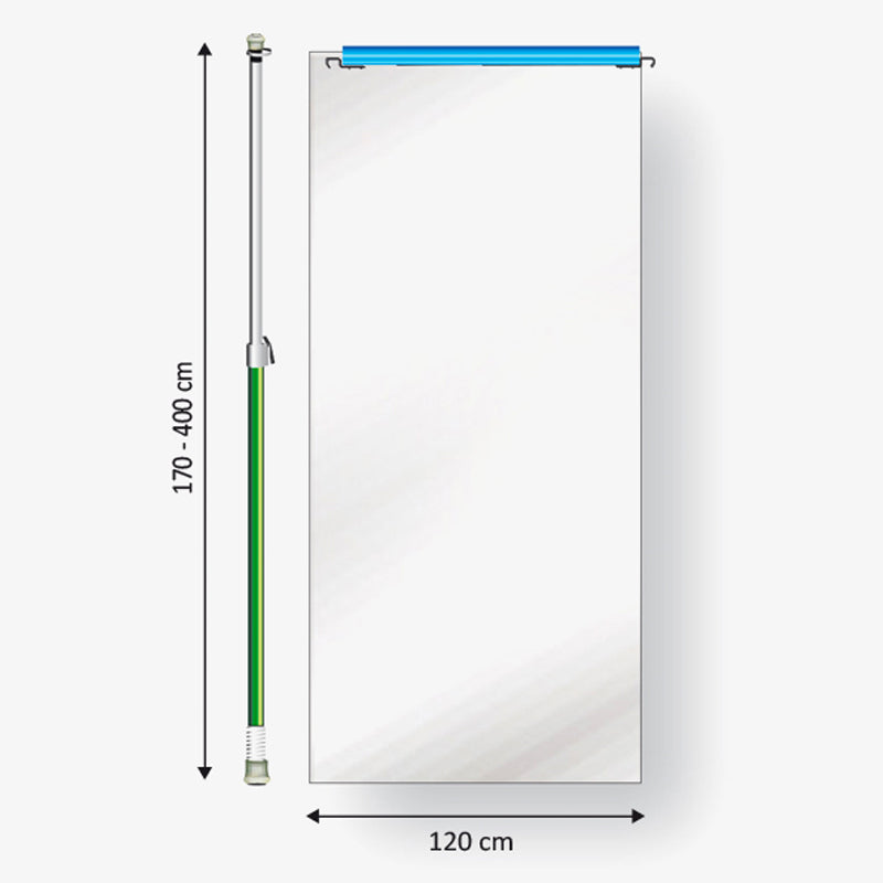 Curtain-Wall Staubschutztüre Ausbaumodul