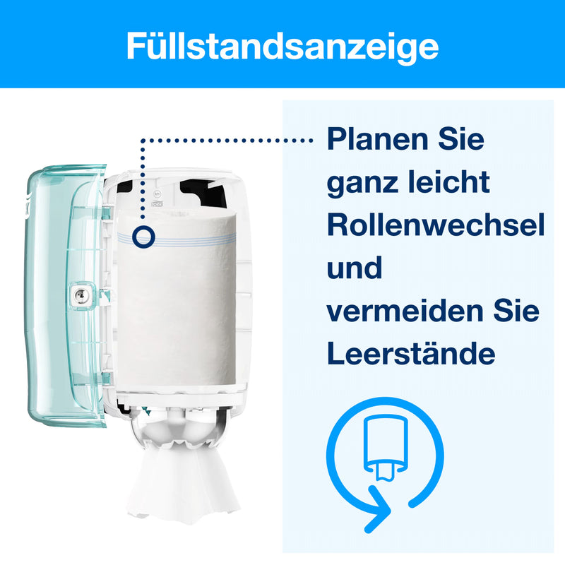 Papierwischtücher M1 | Mini | Centerfeed | hülsenlos | 1-lagig | 120 m | Advanced | TORK 100130