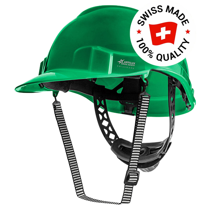 Schutzhelm ARTITOP SH100 | Polyethylen | 2-Punkt-Kinnband | Schirm | ROTO-System | belüftet | Swiss Made | ARTILUX