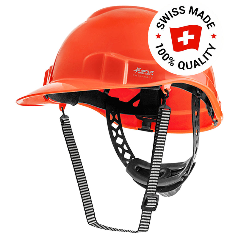 Schutzhelm ARTITOP SH100 | Polyethylen | 2-Punkt-Kinnband | Schirm | ROTO-System | belüftet | Swiss Made | ARTILUX