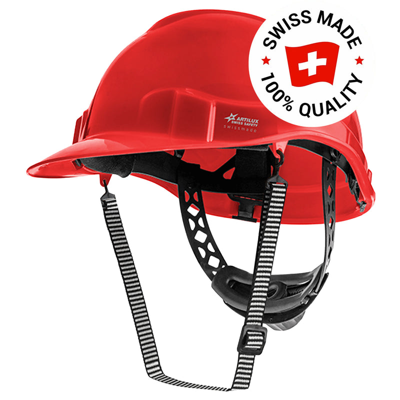 Schutzhelm ARTITOP SH100 | Polyethylen | 2-Punkt-Kinnband | Schirm | ROTO-System | belüftet | Swiss Made | ARTILUX