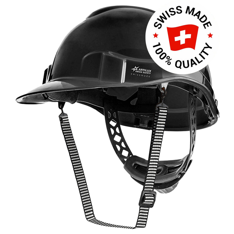 Schutzhelm ARTITOP SH100 | Polyethylen | 2-Punkt-Kinnband | Schirm | ROTO-System | belüftet | Swiss Made | ARTILUX