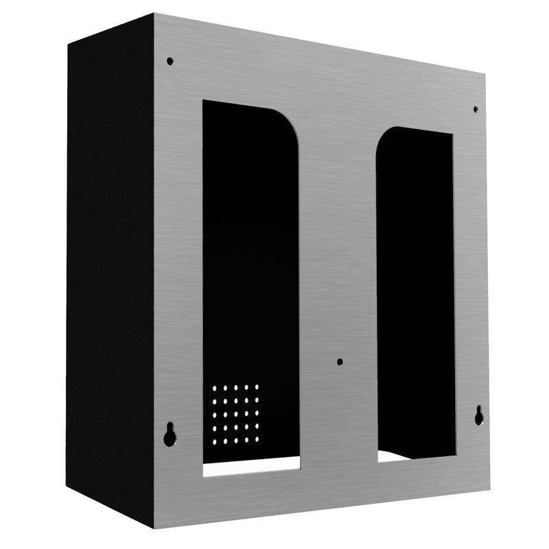 Papierhandtuchspender | Edelstahl mit Feinstruktur | 550 Blatt | PROOX 100