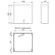 Papierhandtuchspender | Edelstahl mit Feinstruktur | 550 Blatt | PROOX 100