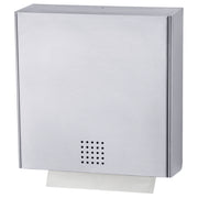 Papierhandtuchspender | Edelstahl mit Feinstruktur | 550 Blatt | PROOX 100
