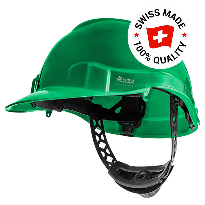 Schutzhelm ARTITOP SH100 | Polyethylen | 2-Punkt-Kinnband | Schirm | ROTO-System | belüftet | Swiss Made | ARTILUX