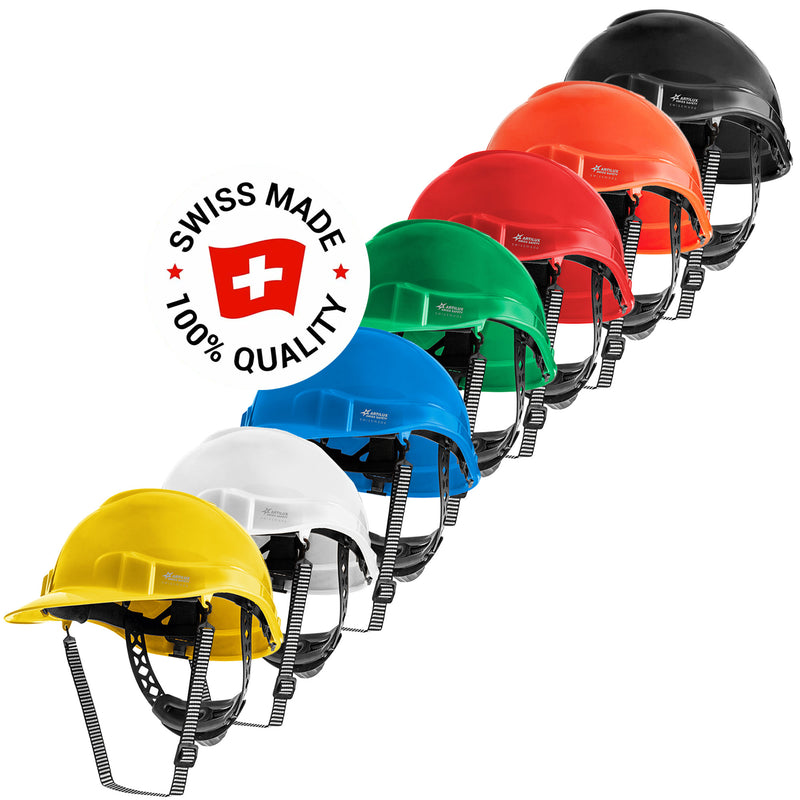 Schutzhelm ARTITOP SH100 | Polyethylen | 2-Punkt-Kinnband | Schirm | ROTO-System | belüftet | Swiss Made | ARTILUX