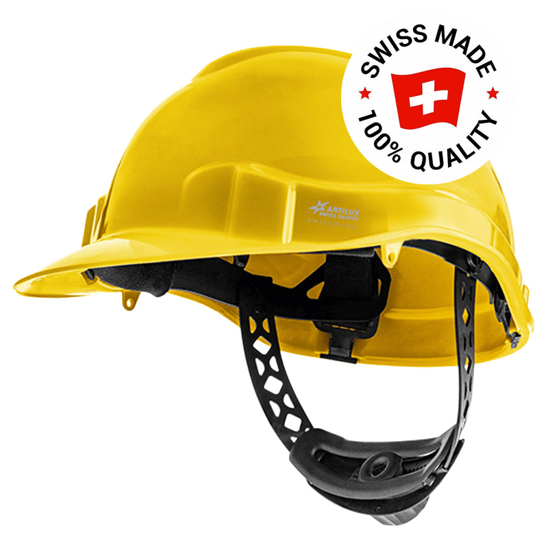 Schutzhelm ARTITOP SH100 | Polyethylen | 2-Punkt-Kinnband | Schirm | ROTO-System | belüftet | Swiss Made | ARTILUX