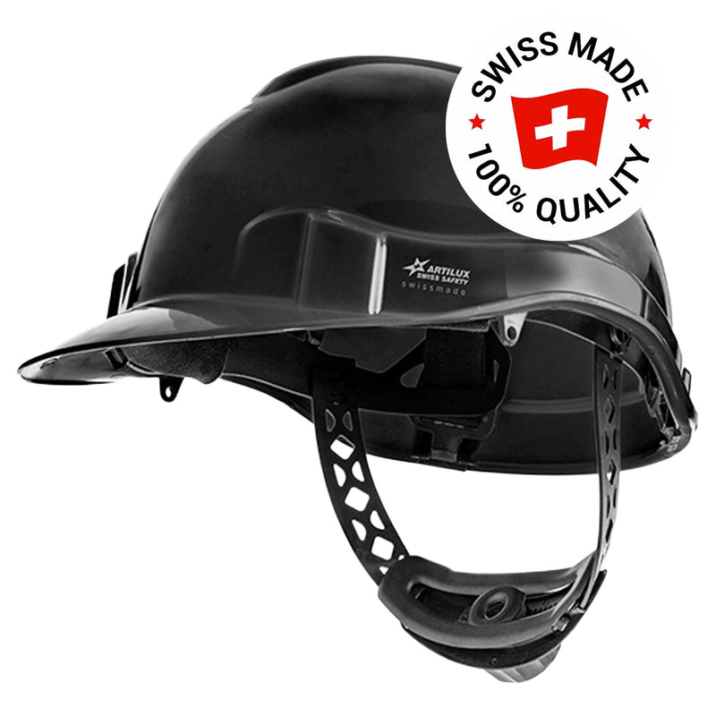 Schutzhelm ARTITOP SH100 | Polyethylen | 2-Punkt-Kinnband | Schirm | ROTO-System | belüftet | Swiss Made | ARTILUX