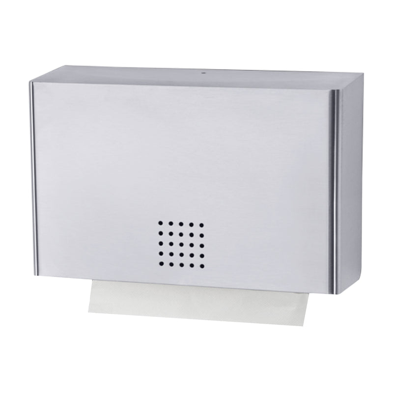 Papierhandtuchspender | Edelstahl mit Feinstruktur | 350 Blatt | PROOX 101