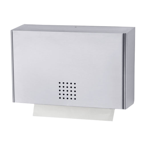 Papierhandtuchspender | Edelstahl mit Feinstruktur | 350 Blatt | PROOX 101