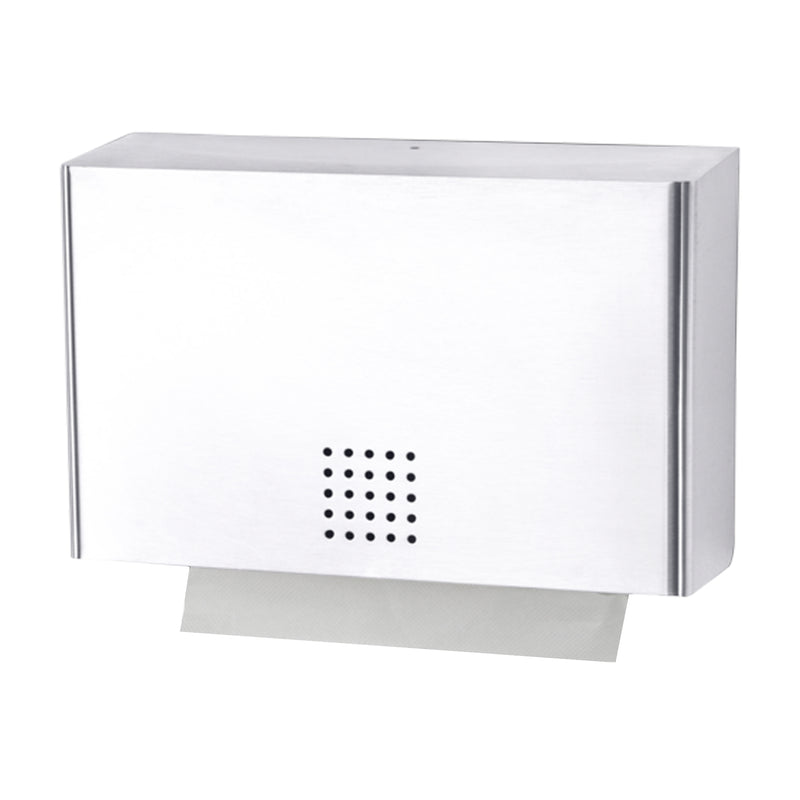 Papierhandtuchspender | Edelstahl mit Feinstruktur | 350 Blatt | PROOX 101