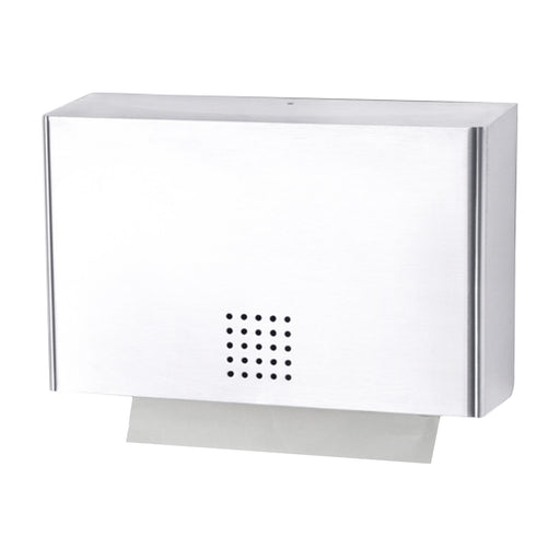 Papierhandtuchspender | Edelstahl mit Feinstruktur | 350 Blatt | PROOX 101