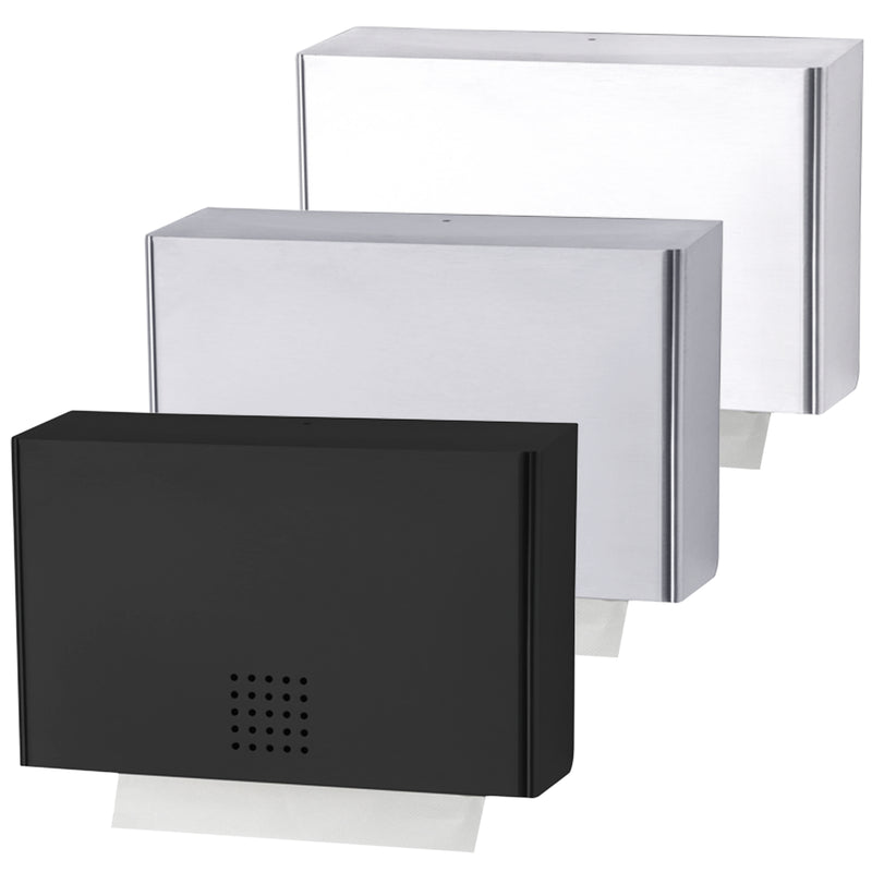 Papierhandtuchspender | Edelstahl mit Feinstruktur | 350 Blatt | PROOX 101