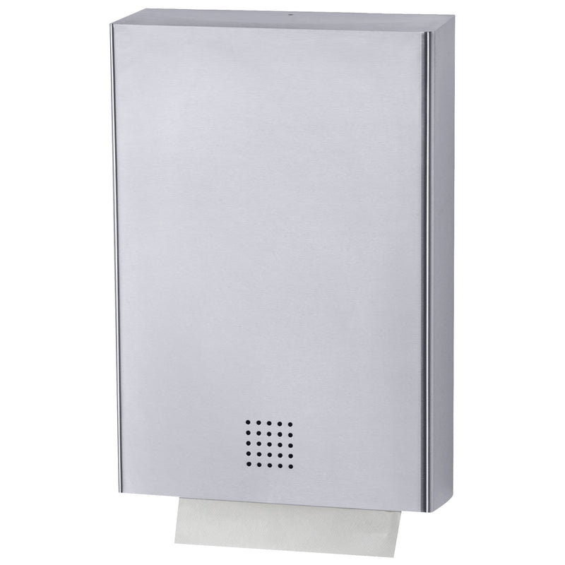Papierhandtuchspender | Edelstahl mit Feinstruktur | 800 Blatt | PROOX 103