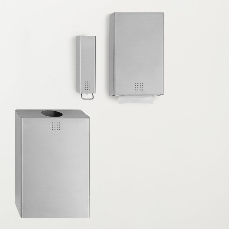 Papierhandtuchspender | Edelstahl mit Feinstruktur | 800 Blatt | PROOX 103