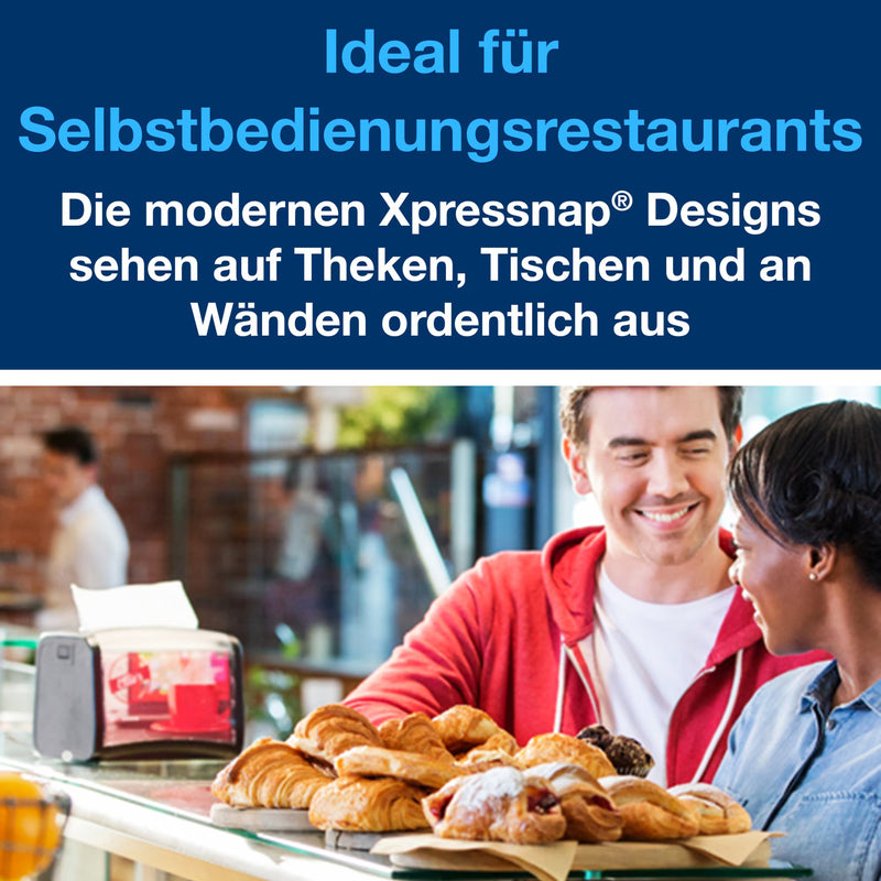 Spenderservietten N4 | Weiss | Xpressnap® | 1-lagig | 10,7 x 16,5 cm | 9000 Stück | Universal | TORK 10840