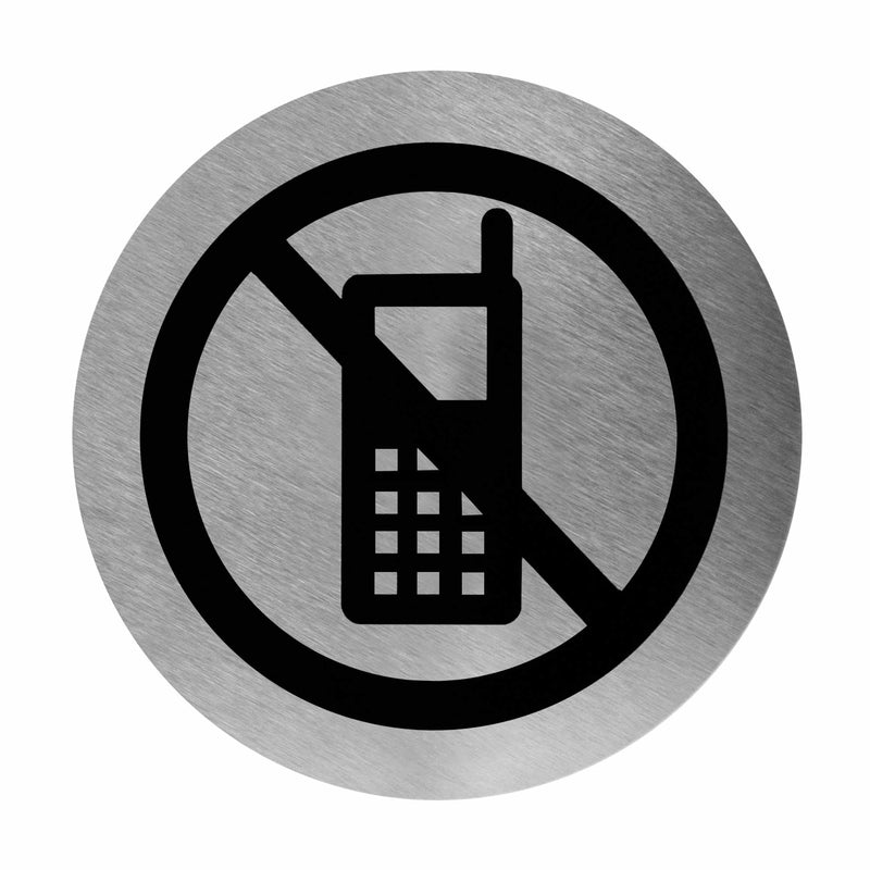 Beschilderung Edelstahl | 116 mm | selbstklebend | Mediclinics PS000CS