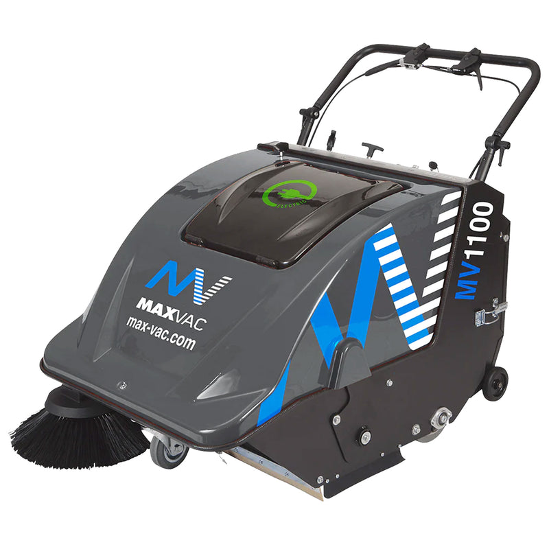 Batterie-Kehrsaugmaschine MV1100 | 3700m2/h | 60 Liter | HEPA H13 | 880mm | Maxvac