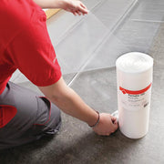 Bau-Abdeckfolie LDPE | 80 µm | 20 m x 20 cm | für Bauarbeiten | extra stark | Permafix 1560