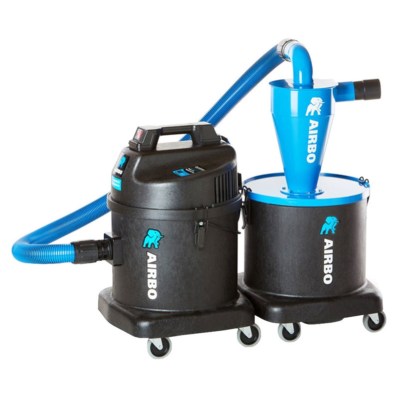 SET: Bau-Staubsauger 23 L inkl. Vorabscheider 23 L | 2 x 1060 W | 98 l/s | Airbo