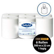 Midi-Papierreinigungsrollen | 300 m x 22 cm | 1-lagig | 100% Zellstoff | BulkySoft® Classic