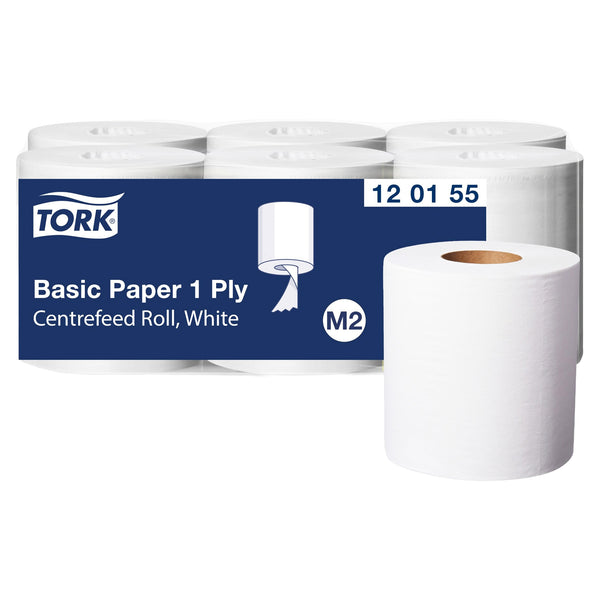 Papierwischtücher M2 | Centerfeed | SmartCore® | 1-lagig | 300 m | Universal |TORK 120155