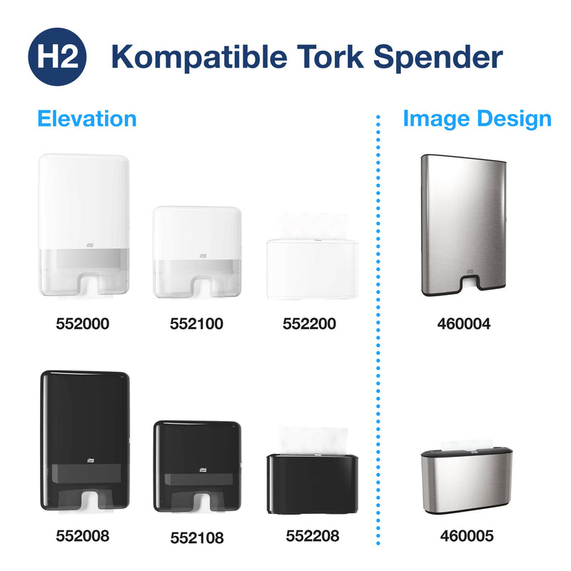 Papierhandtücher Xpress® Multifold H2 | 2-lagig | Advanced | Komprimiert | Recycling | TORK 120454