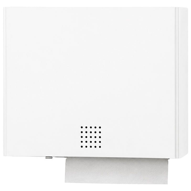 Papierhandtuch- & elektrischer Desinfektionsmittelspender | Edelstahl mit Feinstruktur | 550 Blatt | 0,8 Liter | PROOX 120E-DE