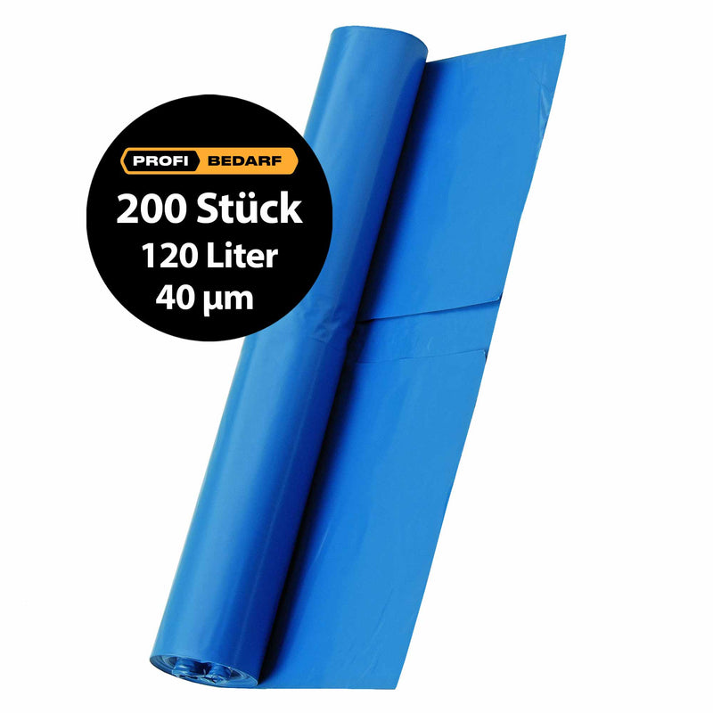 HDPE Abfallsäcke | 120 Liter | 40 µm | 70 x 110 cm | reissfest | hochwertige Schweissung | Schuller Eh`klar SATO 120