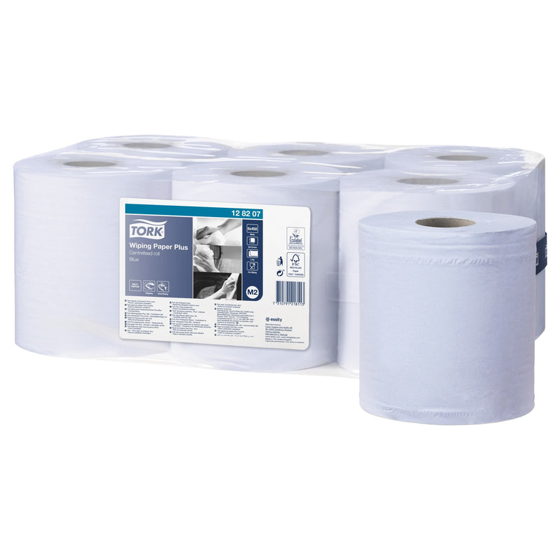 Mehrzweck-Papierwischtücher M2 | Blau | Stark | SmartCore® | 2-lagig | 157.50 m | 450 Blatt | Advanced | TORK 128207