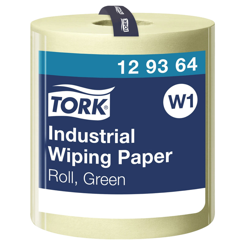 Industrie-Papierwischtücher W1 | Grün | stark & saugfähig | 3-lagig | 340 m | 1000 Blatt | Advanced | TORK 129364