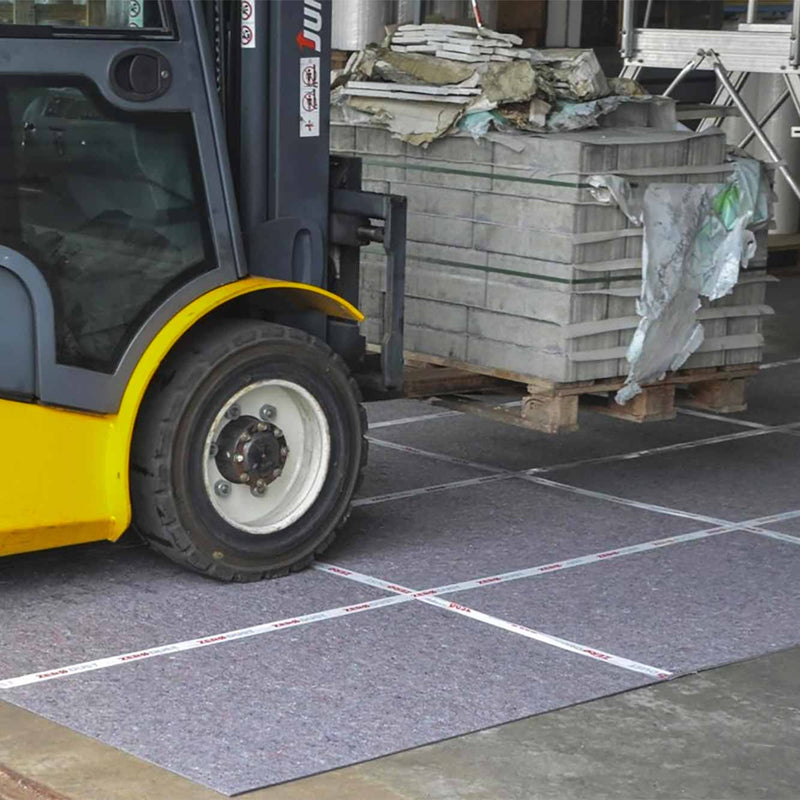 Palette Vliesfaserplatten Bodenschutz | 80 x 120 cm | 1200 g/m²