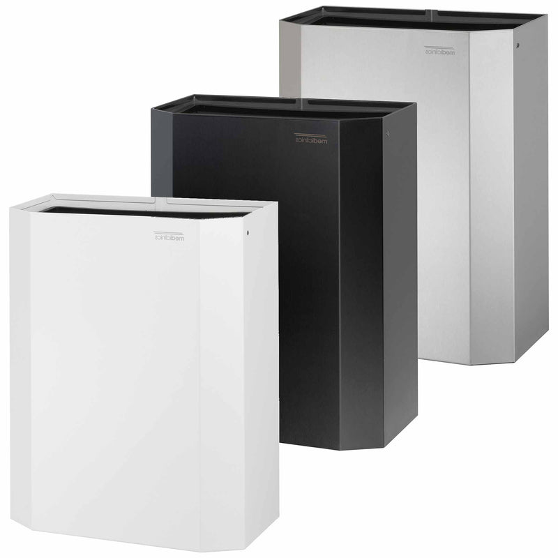 Abfalleimer Edelstahl offen | 12 Liter | Mediclinics PPA2212