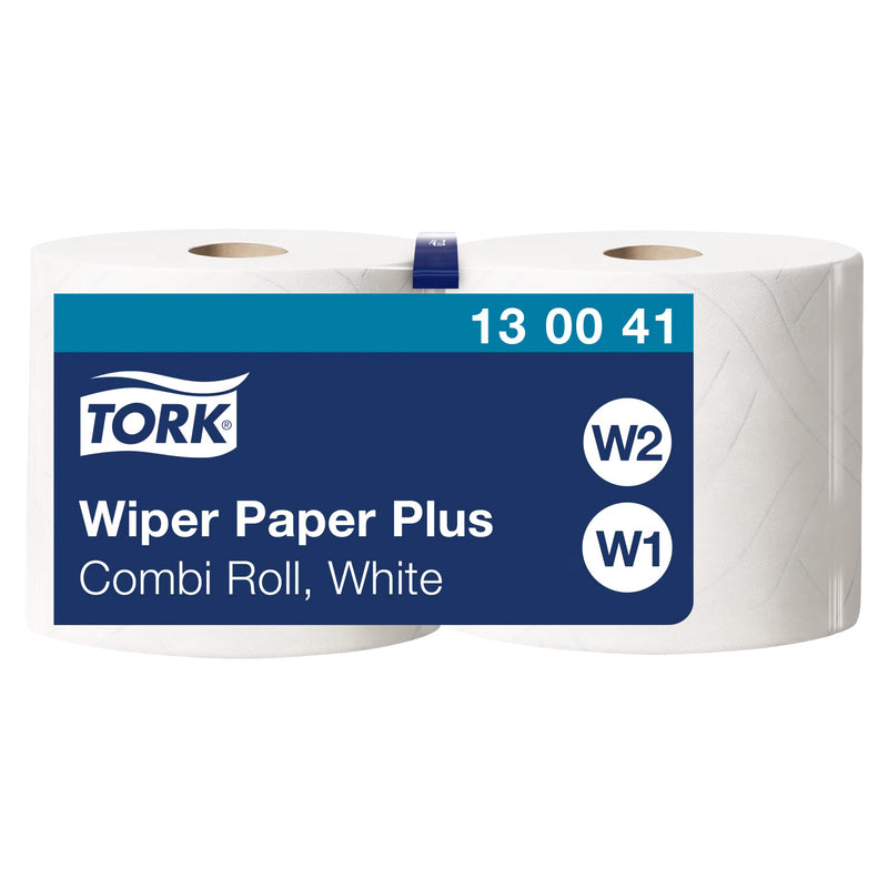Mehrzweck-Papierwischtücher W1/2 | Stark | QuickDry | 2-lagig | 255 m | 750 Blatt | Premium | TORK 130041