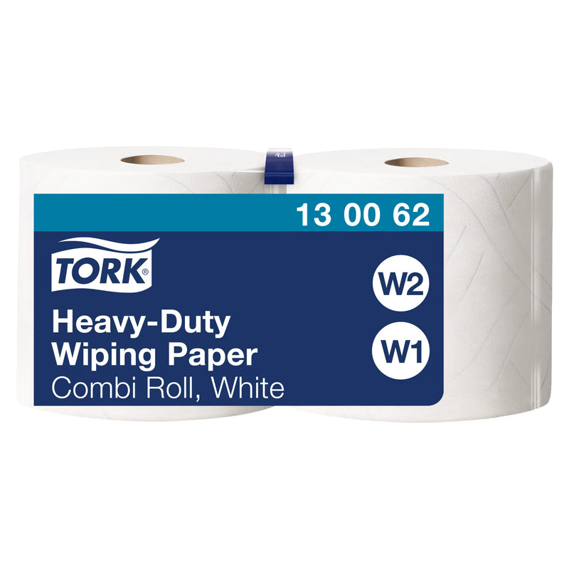 Mehrzweck-Papierwischtücher W1/2 | Extra Stark | QuickDry | 2-lagig | 170 m | 500 Blatt | Premium | TORK 130062