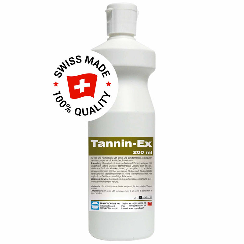 Fleckenentferner Tannin-Ex | Kaffee- & Weinfleckenentferner für Textilien | Pramol